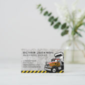 Bau | Arbeitswagen Visitenkarte (Stehend Vorderseite)