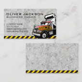 Bau | Arbeitswagen Visitenkarte (Vorne/Hinten)