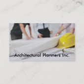 Bau-Architekten-Dienstleistungen Visitenkarte (Rückseite)