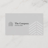 Bau-Architekten-graue sozialVisitenkarte Visitenkarte (Rückseite)