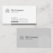 Bau-Architekten-graue sozialVisitenkarte Visitenkarte (Vorne/Hinten)