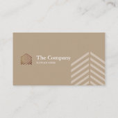 Bau-Architekten-Sozialbrown-Visitenkarte Visitenkarte (Rückseite)