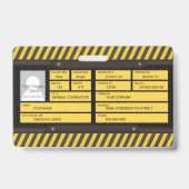 Bau Ausweis (Rückseite)