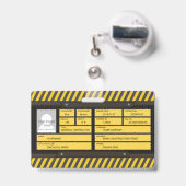 Bau Ausweis (Rückseite mit Ausziehbar)