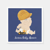 Bau Baby Boy Dusche Custom Napkins Serviette (Vorderseite)
