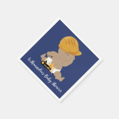 Bau Baby Boy Dusche Custom Napkins Serviette (Ecke)