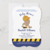 Bau Baby Dark Skin Baby Dusche Einladung (Vorderseite)