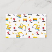 Bau-Baby-Duschdusche-Windeln Raffle Ticket Begleitkarte (Rückseite)