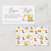 Bau-Baby-Duschdusche-Windeln Raffle Ticket