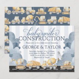 Bau Baby Dusche Einladung