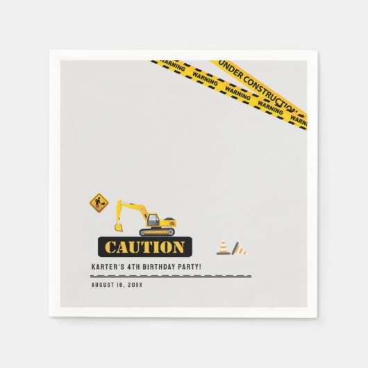 Bau Baby Dusche Geburtstagsparty Supplemente Serviette (Vorderseite)