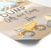 Bau-Baby-Duschgeschenke | Karten hier Poster (Ecke)