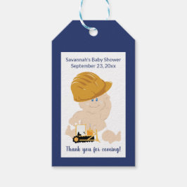 Bau-Baby-Duschgiftmarke Geschenkanhänger