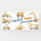 Bau Baby-Duschkabine LKW Party Banner (Horizontal)
