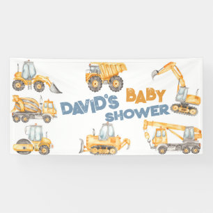 Bau Baby-Duschkabine LKW Party Banner