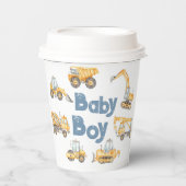 Bau Baby-Duschkabine LKW Party Pappbecher (Vorderseite)