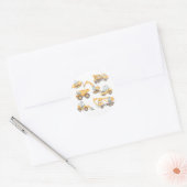 Bau Baby-Duschkabine LKW Party Runder Aufkleber (Umschlag)