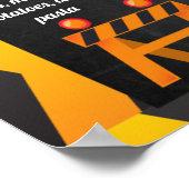 Bau Baby's 1. Geburtstag Meilensteine Poster (Ecke)