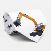 Bau-Bagger Krawatte (Gerollt)