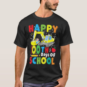 Bau Bagger s 100 Tage Schule Lehren T-Shirt