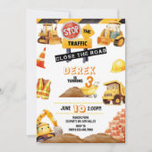 Bau, Bau, Traktor, Einladung (Vorderseite)