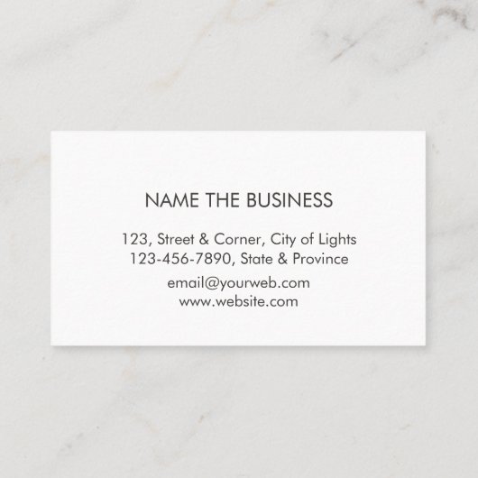 Bau bearbeitet Heimwerker-gelben schwarzen Visitenkarte (Rückseite)