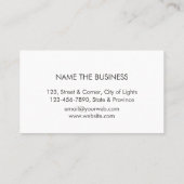 Bau bearbeitet Heimwerker-Goldschwarzes Visitenkarte (Rückseite)