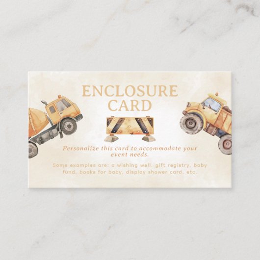 Bau Begleitkarte (Vorderseite)