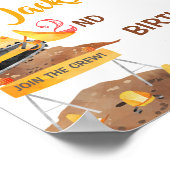 Bau Begrüßungsschild Party Boy Party Plakat (Ecke)