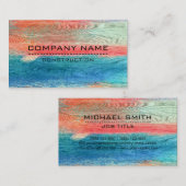 Bau Beruflich modernes, farbiges Holz #5 Visitenkarte (Vorne/Hinten)