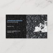 Bau Beruflicher, feiner Bulldozer-Operator Visitenkarte (Rückseite)