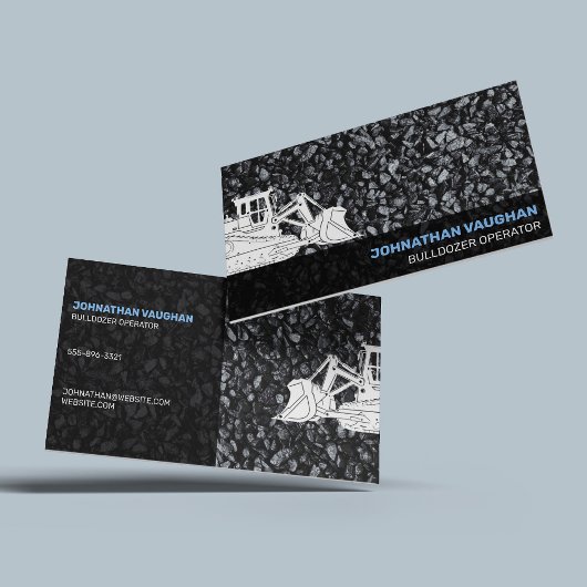 Bau Beruflicher, feiner Bulldozer-Operator Visitenkarte