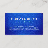 Bau-beruflicher lederner Blick #3 Visitenkarte (Rückseite)