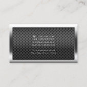 Bau-beruflicher Metallgrenzberater Visitenkarte (Rückseite)