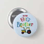 Bau Big Brother Geschenke Button (Vorne & Hinten)