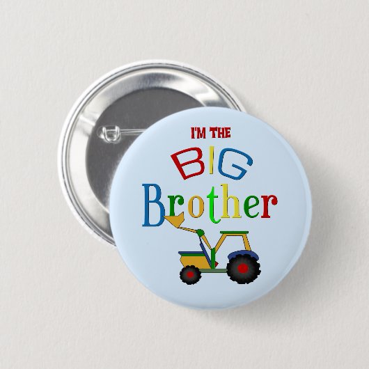 Bau Big Brother Geschenke Button (Vorne & Hinten)