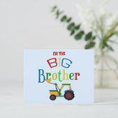 Bau Big Brother Geschenke Postkarte (Stehend Vorderseite)
