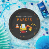 Bau Birthday Chalkboard Pappteller (Party)