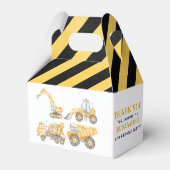 Bau Birthday Dump Truck Party Geschenkschachtel (Rückseite)