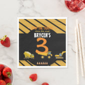 Bau Birthday Dump Truck Party Serviette (Beispiel)