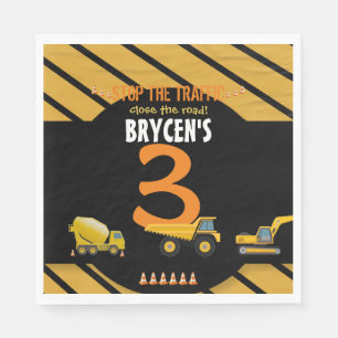Bau Birthday Dump Truck Party Serviette