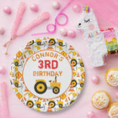 Bau Birthday Party Age White Paper Plakat Pappteller (Party)