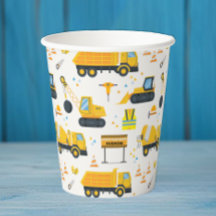 Bau Birthday Party Paper Cups - Yellow Du