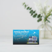 Bau Blauer Prints | Immobilien für Anwesen Visitenkarte (Stehend Vorderseite)