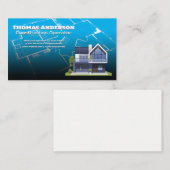 Bau Blauer Prints | Immobilien für Anwesen Visitenkarte (Vorne/Hinten)