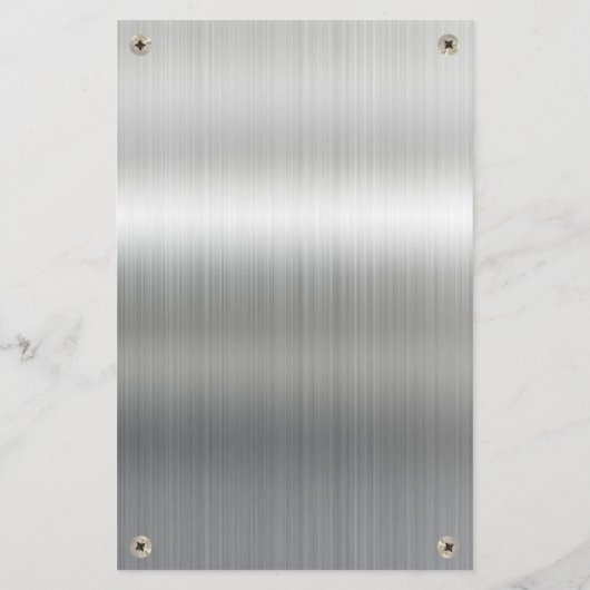 Bau-Builder Metal QR Code Business Flyer (Hinten)