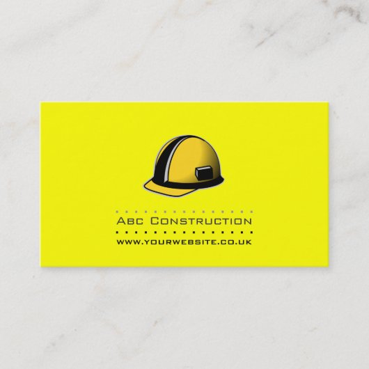 Bau/Builder-Visitenkarte v2 Visitenkarte (Vorderseite)