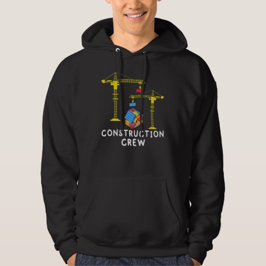 Bau Crew Bricklayer Gebäude Blöcke Maste Hoodie (Vorderseite)