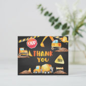 Bau Dankeschön Karte - BL (Stehend Vorderseite)