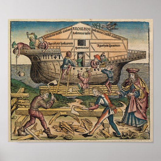 Bau der Arche 1493 - Plakat (Vorne)